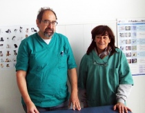 I veterinari Antonella Pardini e Roberto Scarcella di Velletri